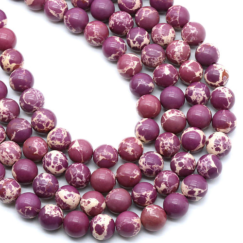 Purple Emperor Stone 8MM Beads Natural 15