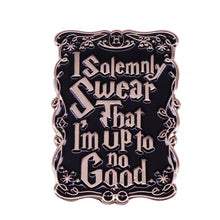 Load image into Gallery viewer, Marauders map I solemnly swear that I&#39;m up to no good Mischief managed Pin badge Enamel Pin Free USA Shipping Ships from USA P-170C