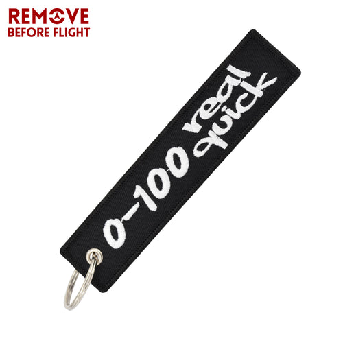 0-100 Real Quick Keychain Luggage Tag Motorcycle Bike Week Harley Kawasaki Suzuki Honda Yamaha Sturgis LKC-83 - www.ChallengeCoinCreations.com