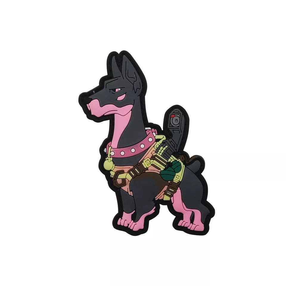 K9 K-9 Canine Dogs Of War Doberman Dobie PVC Hook and Loop Tactical Morale Patch FREE USA SHIPPING SHIPS FROM USA P00217/-2 PAT-290/290A