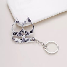 Load image into Gallery viewer, Metal Pretty Kitty Cat  Keychain Touch Free Door Opener (No Bottle Opener)