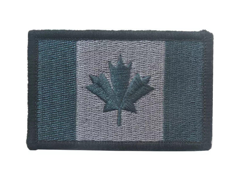 Subdued Canadian Canada Canadien Maple Leaf Flag Embroidered Hook and Loop Tactical Morale Patch FREE USA SHIPPING SHIPS FROM USA V90394-3 PAT-284B