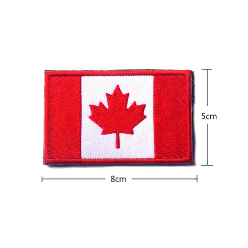 Canadian Canada Canadien Maple Leaf Flag Embroidered Hook and Loop Tactical Morale Patch FREE USA SHIPPING SHIPS FROM USA V90394-4 PAT-284A