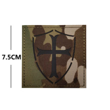 Load image into Gallery viewer, Knights Templar Masonic Cross Tactical Patch  Morale Hook and Loop FREE USA SHIPPING  SHIPS FROM USA PAT-498