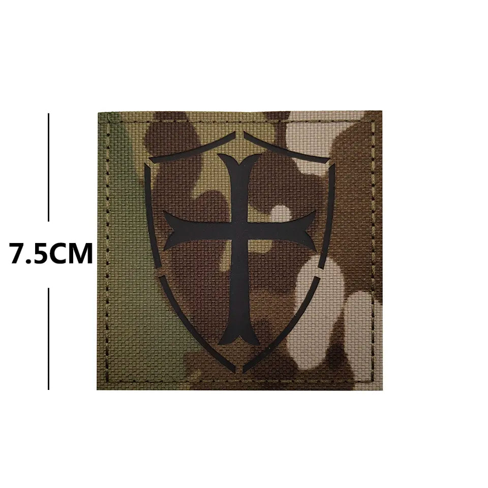 Knights Templar Masonic Cross Tactical Patch  Morale Hook and Loop FREE USA SHIPPING  SHIPS FROM USA PAT-498