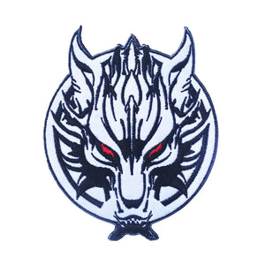 Large Japanese Wolf  Hiking Outdoors Embroidered Hook and Loop Tactical Morale Patch FREE USA SHIPPING SHIPS FREE FROM USA PAT-656