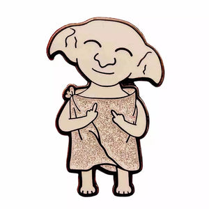 Dobby House Elf Giving Finger Harry Magic Quidditch Horcruxes Potter Enamel Pin Free USA Shipping P-166A
