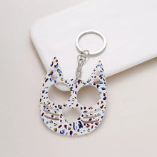 Load image into Gallery viewer, Metal Pretty Kitty Cat  Keychain Touch Free Door Opener (No Bottle Opener)