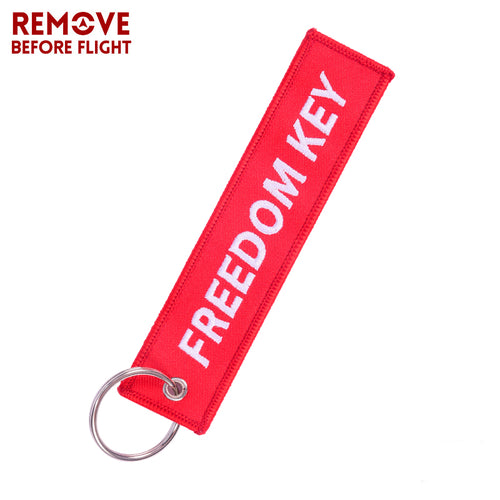 Freedom Key Keychain Luggage Tag Motorcycle Bike Week Harley Kawasaki Suzuki Honda Yamaha Sturgis LKC-69 - www.ChallengeCoinCreations.com