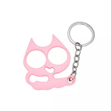 Load image into Gallery viewer, Metal Pretty Kitty Cat  Keychain Touch Free Door Opener (No Bottle Opener)