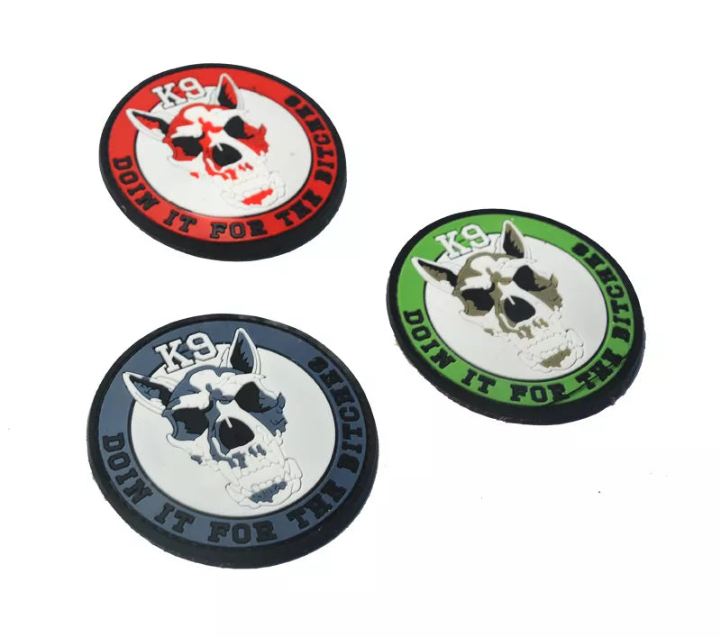 K9 Canine Doin It For The Bitches PVC Hook and Loop Morale  Patch Army Navy USMC Air Force LEO FREE USA SHIPPING SHIPS FROM USA PAT-344/A/B