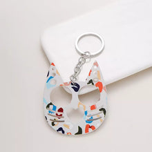 Load image into Gallery viewer, Metal Pretty Kitty Cat  Keychain Touch Free Door Opener (No Bottle Opener)