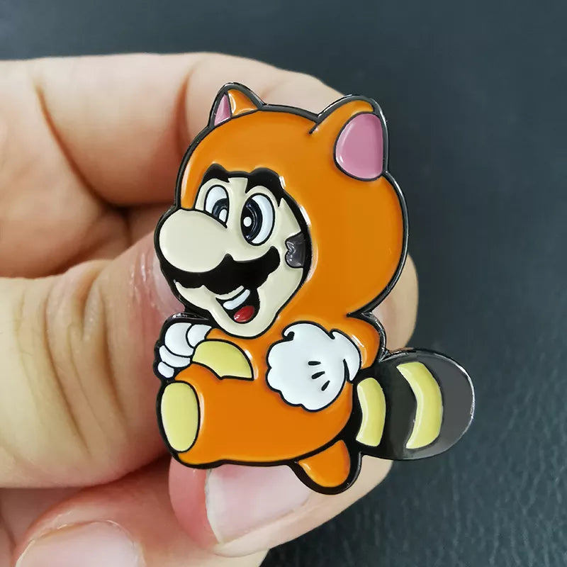 Mario Brothers Cubby Bear Mashup inspired enamel pin FREE USA SHIPPING  SHIPS FREE FROM USA ZQ-232