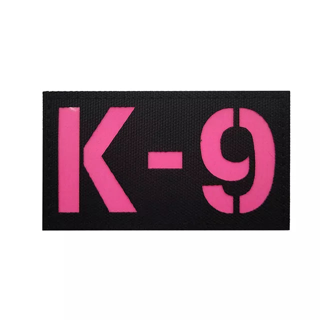 Pink K-9 Tactical Patch Army Marines Morale Hook and Loop FREE USA SHIPPING SHIPS FROM USA PAT-178