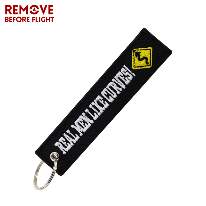 Real Men Like Curves Motorcycle Keychain Luggage Tag Motorcycle Bike ...