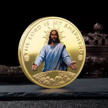 Load image into Gallery viewer, God Jesus Loves the World Lord Is My Shepherd Christ the Redeemer Medallion Challenge Coin Free USA Shipping EL7-001A-C