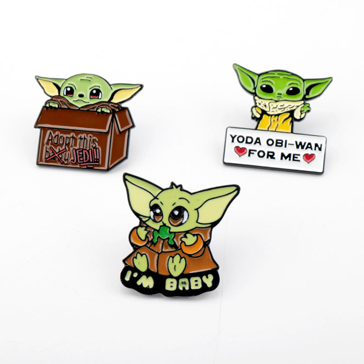 Baby Yoda The Child Grogu 3 Pin Set Disney Mandalorian PS-002 - www.ChallengeCoinCreations.com