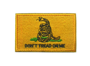 Don't Tread On Me Gadsen Flag Hook and Loop Tactical Morale Patch FREE USA SHIPPING SHIPS FROM USA PAT-317/A/B/C/D
