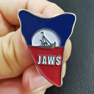 Orca Jaws Tooth Enamel Pin Brody Hooper Quint Orca Free USA Shipping Ships From USA P-169