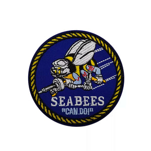 US Navy United States Navy SeaBees Sea Bee Tactical Morale Patch FREE USA SHIPPING SHIPS FROM USA V01018 PAT-281