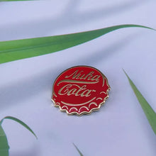Load image into Gallery viewer, Nuka Cola Fallout Bottle Cap Parody Enamel Pin FREE USA SHIPPING SHIPS FROM US P-167BA
