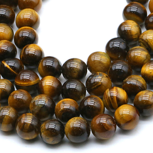 Tiger Eye（AB) 8MM Beads Natural 15
