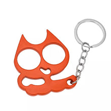 Load image into Gallery viewer, Metal Pretty Kitty Cat  Keychain Touch Free Door Opener (No Bottle Opener)