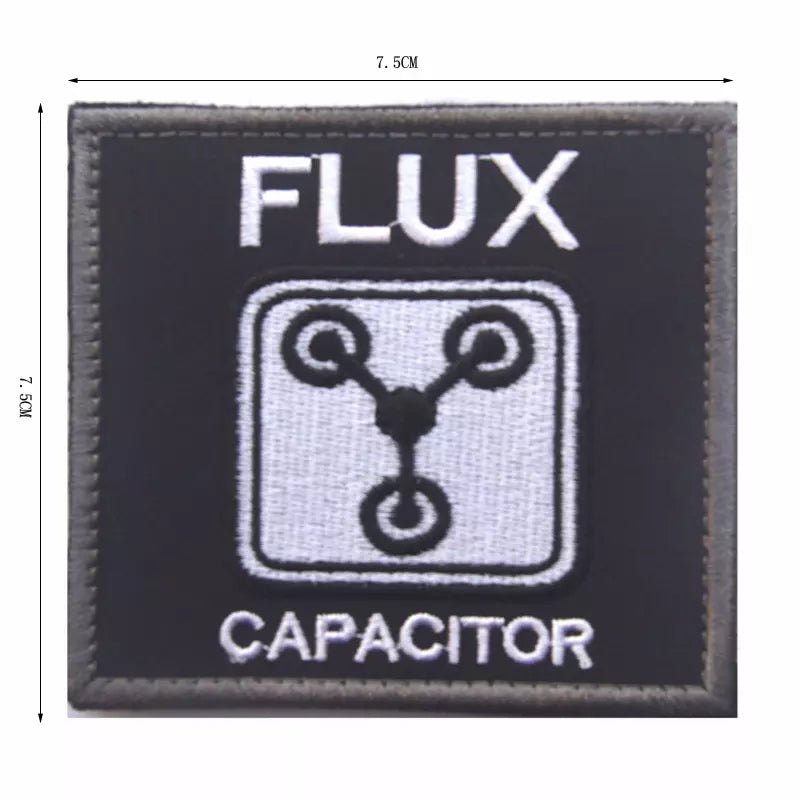 Parody Flux Capacitor Tactical Patch Army Marines Morale Hook and Loop FREE USA SHIPPING  SHIPS FROM USA PAT-185