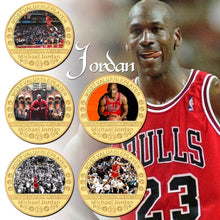 Load image into Gallery viewer, MJ 23 Jordan  5 Coin Challenge Coin Set Great Starter Set for Kids and Adults FREE USA SHIPPING R-005