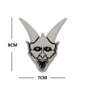 Evil Glow in the Dark Horned Devil Embroidered Hook and Loop Tactical Morale Patch FREE USA SHIPPING SHIPS FROM USA V01040 PAT-292