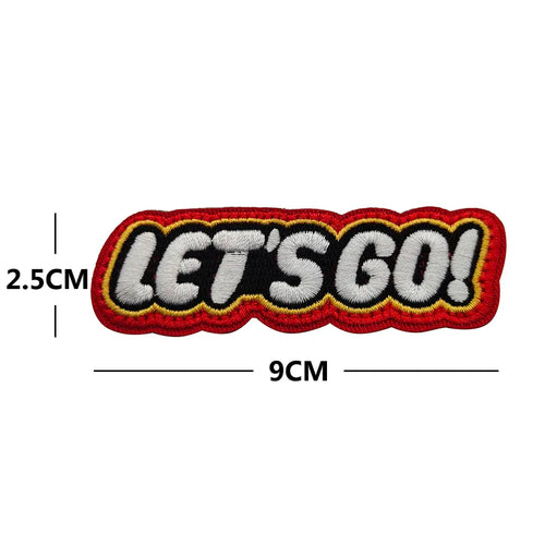 Let's Go Nature Hiking Outdoors Embroidered Hook and Loop Tactical Morale Patch FREE USA SHIPPING SHIPS FREE FROM USA V-01136 PAT-414