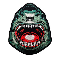 Load image into Gallery viewer, Large Great White Shark Jaws Hook and Loop Morale Patch Army Navy USMC Air Force LEO FREE USA SHIPPING SHIPS FROM USA V01167 PAT-337
