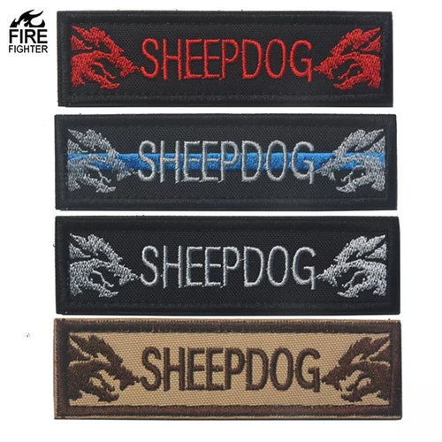 Sheepdog Protector Embroidered Hook and Loop Tactical Morale Patch FREE USA SHIPPING SHIPS FROM USA PAT-334/A/B/C  (E)