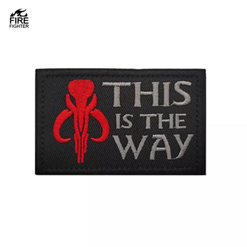 Mandalorian This Is The Way Tactical Patch Army Marines Morale Hook and Loop FREE USA SHIPPING  SHIPS FROM USA PAT-127