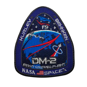 SpaceX Nasa DM-2 First Crewed Flight Mission Patch  F9 FREE USA SHIPPING PAT-211