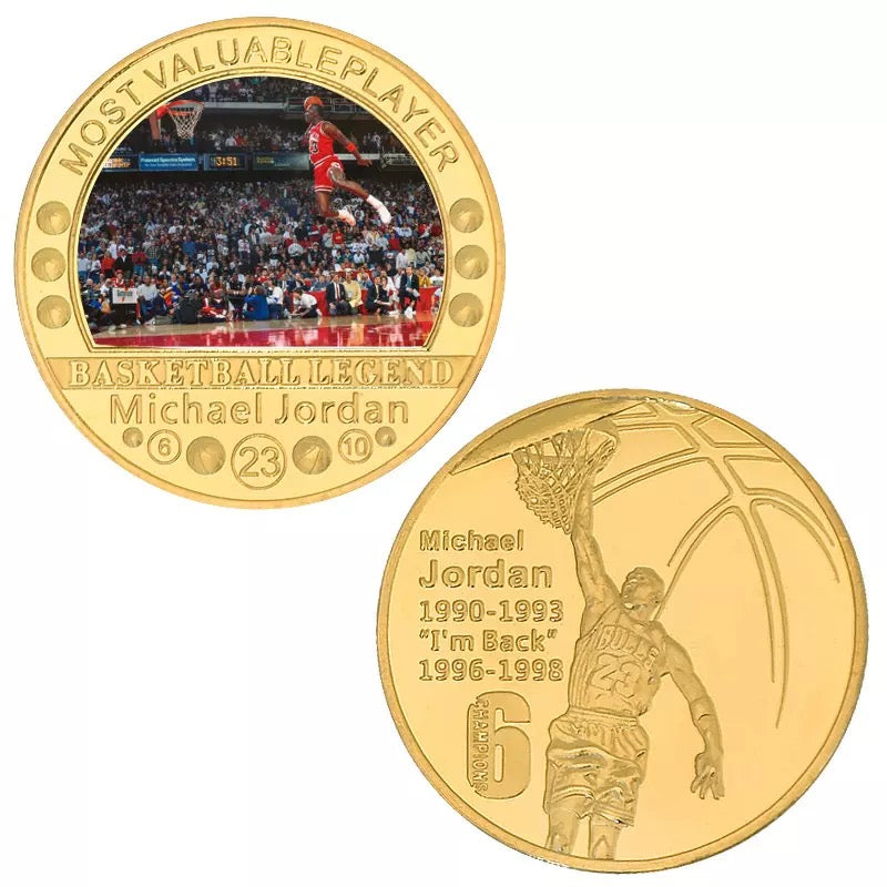 MJ 23 Jordan Coin #5 of 5 Challenge Coin Great Starter coin for Kids and Adults R-010