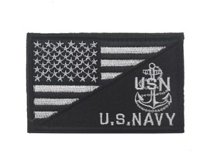 USN United States Navy USA FLAG Tactical Patch Army Marines Morale Hook and Loop FREE USA SHIPPING  SHIPS FROM USA PAT-170