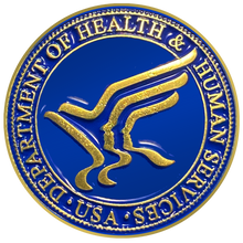 Load image into Gallery viewer, HHS Pin and deluxe spring loaded clasp Department of Health &amp; Human Services CL-LL - www.ChallengeCoinCreations.com