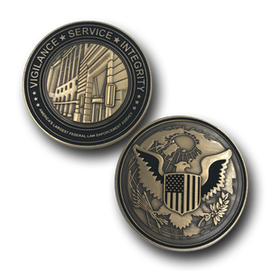 Ronald Reagan Building Challenge Coin Core Values CBP J-015 - www.ChallengeCoinCreations.com
