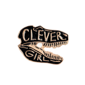 Jurassic Park Inspired Clever Girl 2 Pin Set 2 Pins PS-008 - www.ChallengeCoinCreations.com