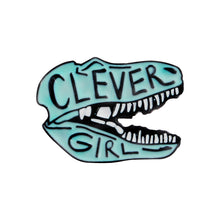 Load image into Gallery viewer, Jurassic Park Inspired Clever Girl 2 Pin Set 2 Pins PS-008 - www.ChallengeCoinCreations.com