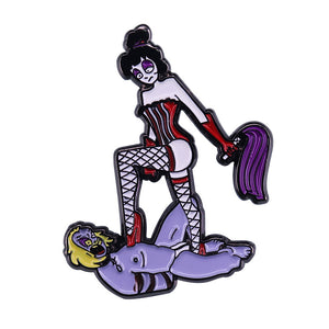 Beetlejuice Lydia Sexy Dominatrix  Inspired  Enamel Pin Cartoon Free USA Shipping ZQ-34A