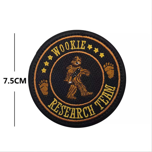 Star Wookie Research Team Wars Hook and Loop Morale Patch FREE USA SHIPPING SHIPS FREE IN USA PAT-260