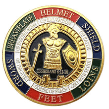 Load image into Gallery viewer, Gold Masonic Knights Templar Black Cross Souvenir Commemorative Challenge Coin Custom Gold Knight Templar Challenge Coin FF-025 - www.ChallengeCoinCreations.com