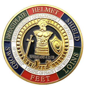 Gold Masonic Knights Templar Black Cross Souvenir Commemorative Challenge Coin Custom Gold Knight Templar Challenge Coin FF-025 - www.ChallengeCoinCreations.com