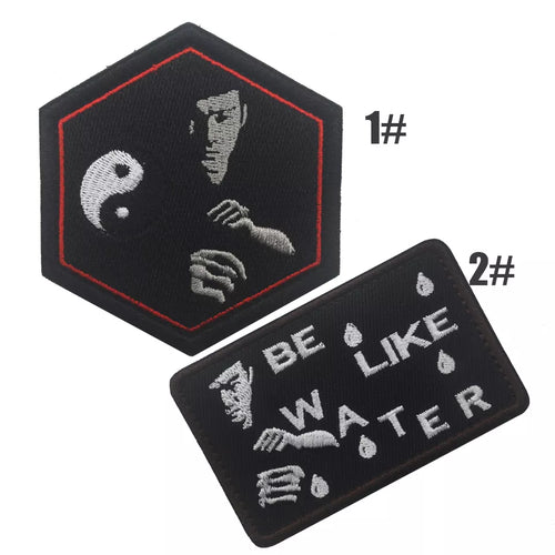 Bruce Lee Inspired Jeet Kun Do Embroidered Hook and Loop Tactical Morale Patch FREE USA SHIPPING SHIPS FROM USA PAT-335/A