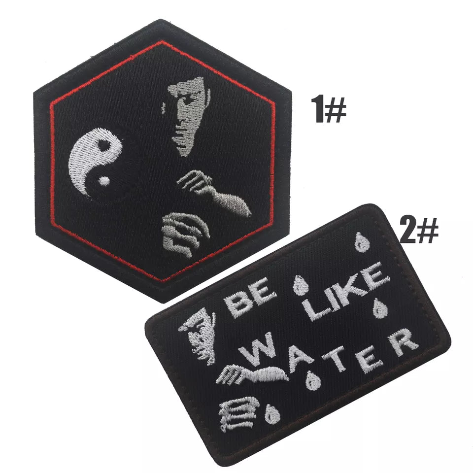 Bruce Lee Inspired Jeet Kun Do Embroidered Hook and Loop Tactical Morale Patch FREE USA SHIPPING SHIPS FROM USA PAT-335/A