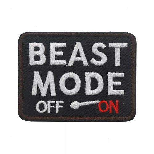 Beast Mode ON Embroidered Hook and Loop Tactical Morale Patch FREE USA SHIPPING SHIPS FROM USA V00109-2 PAT-288