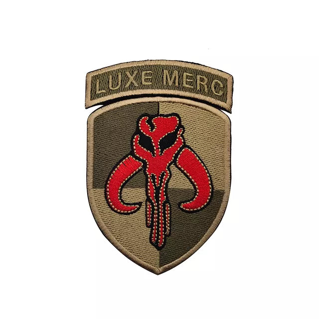 Mandalorian Luxe Merc Tactical Patch Army Marines Morale Hook and Loop FREE USA SHIPPING  SHIPS FROM USA PAT-128