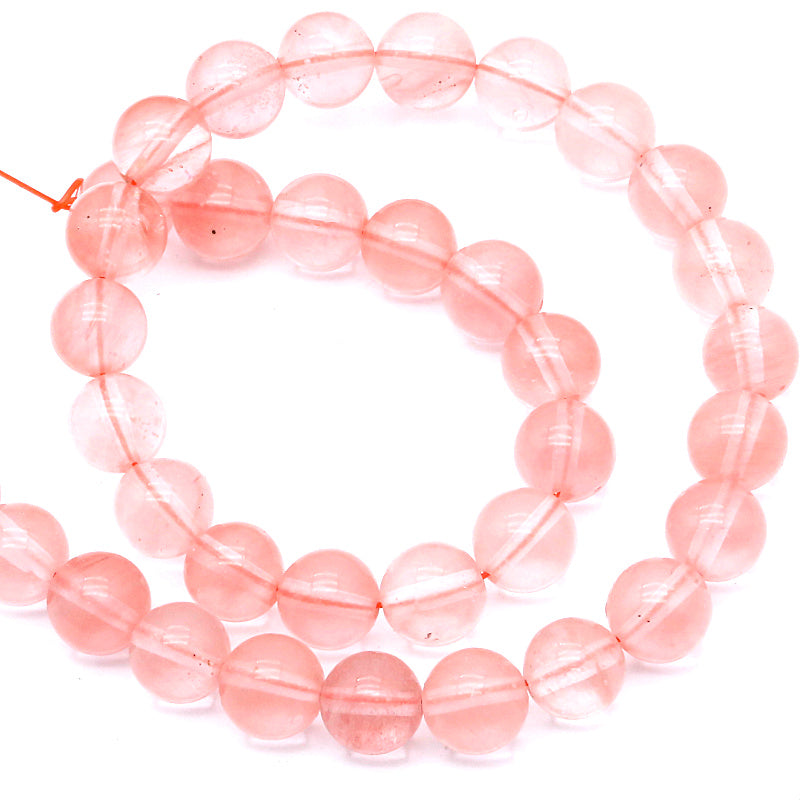 Cherry Quartz 8MM Beads Natural 15